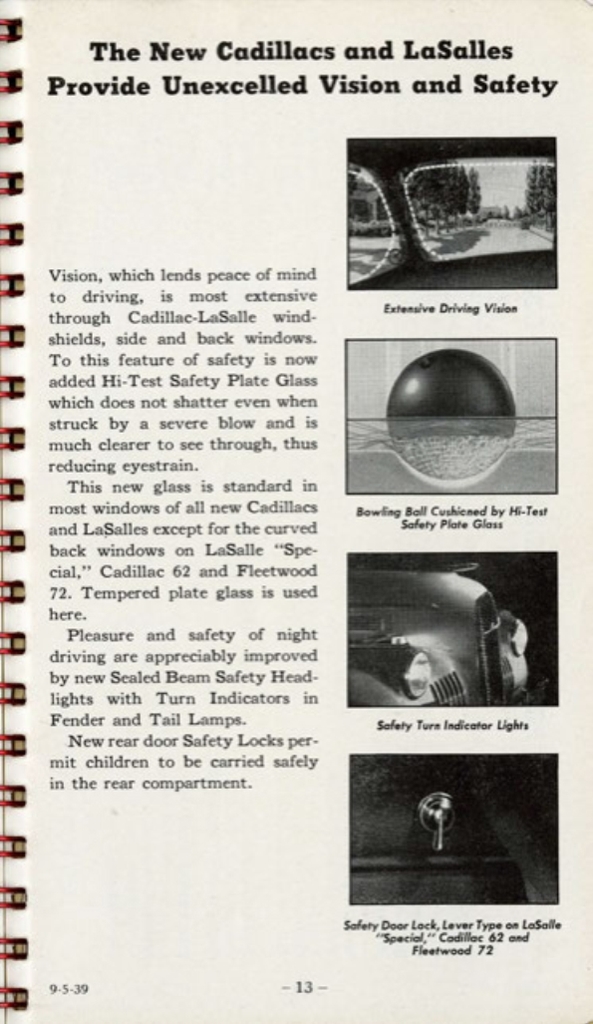1940 Cadillac LaSalle Data Book Page 9